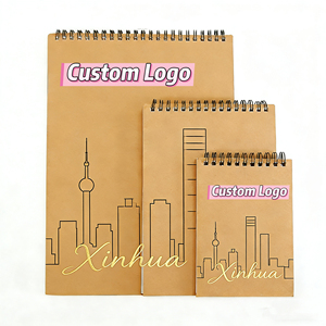 Carnet de croquis vierge personnalisé avec reliure spirale, couverture en tissu PP, pour enfants, adultes, débutants, artistes, dessin, peinture - Product Image 2