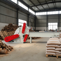 Broyeur à bois mobile puissant à haut rendement, moteur contrôlé par PLC, capacité de 2T/H, équipement de production de sciure de bois produisant des granulés de 1 à 10 mm