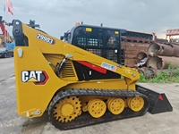 Gebrauchter Premium CAT 299D3 Kompakt-Raupenlader mit Vertikallift und Schwebesystem für schlammige Baustellen und Multianhänger-Einsätze
