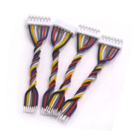 Kabel Harness Twisted Pair dengan Konektor XH 2.54mm, Kabel Jumper Berwarna-warni, Kabel Terbuka Berlapis Timah, Harness Kabel Kustom