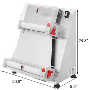 Rouleau à pâte à pizza en acier inoxydable 220V, nouvelle machine à presser la pâte pour boulangerie, moulin à farine pour rouler et façonner la pâte - Product Image 2