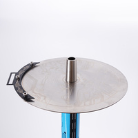 Design Unique en acier inoxydable russe, Tube Unique Transparent, Circuit à fond rond, Texture sheeha chicha chicha narguilé