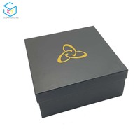 Emballage cadeau de luxe personnalisé, boîte en bois brillant avec logo matel, 50 pièces