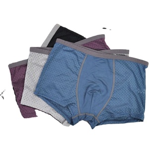 Wholesale Breathable Men's Underwear Comfortable Seamless High Elastic Mid-waist <b>Boxers</b> <b>Pants</b> - Product Image 2
