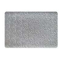 Set de table rectangulaire arrondi en PVC RNPT, effet coquille à grain fin, finition réfléchissante, résistant à l'huile, pour tables de cuisine