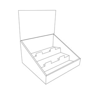 Hic biểu tượng tùy chỉnh bán lẻ Kệ hiển thị đứng siêu thị hiện đại cửa hàng carton giấy các tông sóng hộp hiển thị - Product Image 3