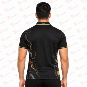 Polo personnalisé pour homme en sublimation, respirant, haute performance, pour équipes de golf, vêtements de sport, fournisseur d'usine de marque privée - Product Image 5