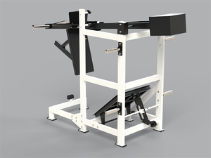 Máquina de Sentadillas <span class=keywords><strong>con</strong></span> Péndulo Comercial Recargada <span class=keywords><strong>con</strong></span> Función de <span class=keywords><strong>Prensa</strong></span> de Piernas y Musculación para Uso en el Hogar y Gimnasio - Product Image 4