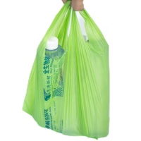 Sac compostable T-shirt Sac à provisions biodégradable pour l'import/export