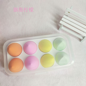 Vente en gros étiquette personnalisée éponge feuilletée de maquillage sans latex emballage de boîte en plastique fournisseur de couverture d'éponge de maquillage - Product Image 6