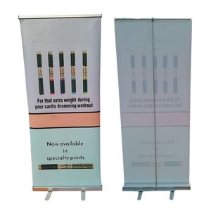 <b>Roll</b> up Banner Stand Economical Telescopic Aluminum Free Standing Pull up Display Banner Stand - Product Image 1