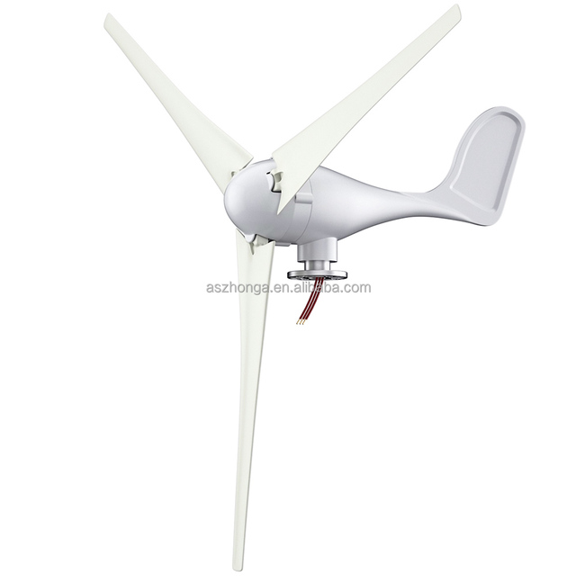 100W/200W/300W/400W/500W Light Wind Mill 12V/24V Horizontal Shaft Wind Turbine 3 Blades Wind Turbine Generator for Home Farm