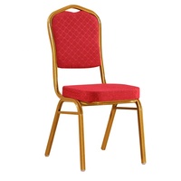Chaises Métalliques d'Église de Luxe, Chaises d'Extérieur Empilables pour Hôtel, Banquet, Fête, Événement, Mobilier de Mariage