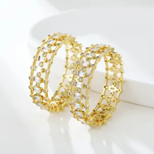 X000646971 gioielli XUPING squisita 14K oro placcato cristallo da donna gioielli di moda gioielli con diamanti orecchini a cerchio