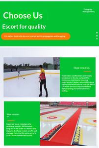 Sol en plastique portable à double usage pour patinage sur <span class=keywords><strong>glace</strong></span>, à pose rapide, absorbant les chocs, pour usage domestique et sportif, taille personnalisée - Product Image 6