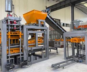 Máquina Automática Hidráulica para Fabricación de Bloques de Hormigón QT4-15S de Ahorro Energético, Equipo de Producción de Ladrillos Sin Cocer - Product Image 1