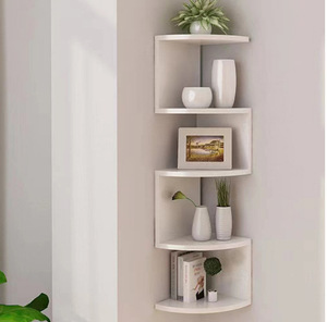 Estante de pared de 5 niveles, estantería de esquina, estantes flotantes de esquina, organizadores de cocina, almacenamiento, arte para sala de estar, decoraciones para el hogar - Product Image 3