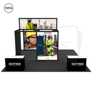 Expositor de Caja de Luz de Tela Tipo Arco Moderno de 20x20 pies de Tawns para Ferias Comerciales para <span class=keywords><strong>Intersolar</strong></span> Norteamérica, Expositor Yota - Product Image 1