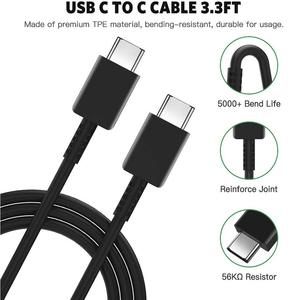 Cable tipo C para Samsung Cable tipo C a tipo C <span class=keywords><strong>Cargador</strong></span> para Samsung Galaxy S20 S21 <span class=keywords><strong>S22</strong></span> Note10 Cable DE LA USB-C para Samsung S21 S21 + - Product Image 3
