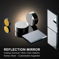 Miroir optique carré en verre K9 BK7, revêtement en aluminium argenté ou doré, haute réflectivité pour systèmes d'imagerie, taille personnalisée