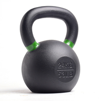 Kettlebell de musculation en fonte personnalisable, gravé KG LB, pour yoga et fitness, 4kg 16kg 20kg 48kg