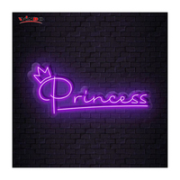Dropshipping Free Design Custom Led Neon Light Nom Enseigne Néon Personnalisé Drop Shipping princesse enseigne Néon