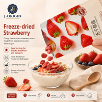 Gedroogde aardbeien, echte fruitsnack, kant-en-klaar, 85% aardbeien, 30g*24 zakjes, groothandel, OEM, private label