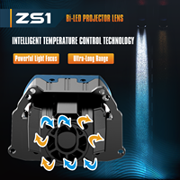 LANSEKO 12V 24V 3.0 pouces Lentille de projecteur BI LED Faisceau haut/bas Plug and Play avec 60W 5196LUX pour voiture et moto
