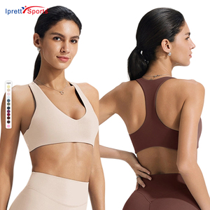 Sujetador deportivo de yoga de alto impacto con sensación de segunda piel, espalda en forma de I, transpirable, ropa deportiva para exteriores, logotipo personalizado para mujer - Product Image 1