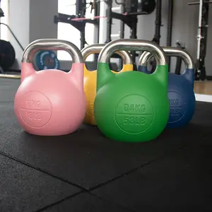 Professional factory supplier free weights training competition steel kettlebell color kettlebell kettlebells