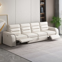 Sofá multifuncional en forma de L simple y moderno Sofá cama plegable de esquina con espacio de almacenamiento Sillón reclinable eléctrico se puede personalizar