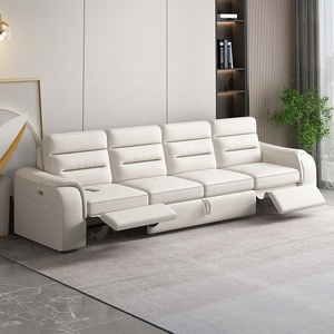 Sofá multifuncional en forma de L simple y moderno Sofá cama plegable de esquina con espacio de almacenamiento Sillón reclinable eléctrico se puede personalizar - Product Image 4