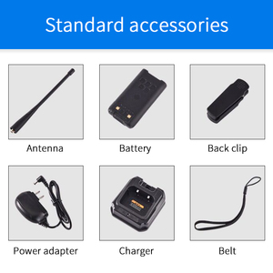 Radio bidirectionnelle FM longue portée UV-9R PLUS 5W UHF/VHF double bande avec IP67, 128 canaux, portée 0-10KM - Product Image 6