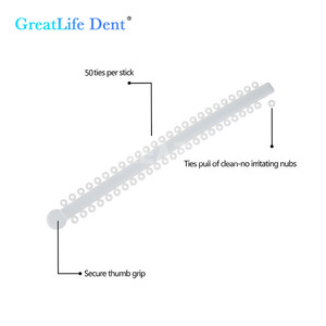 Ligatures orthodontiques Greatlife Dent, attaches dentaires, élastiques en caoutchouc pour appareils dentaires, matériel dentaire - Product Image 3