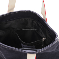 Sac fourre-tout en toile durable avec fermeture éclair et poignées d'épaule - Sac d'épicerie écologique personnalisable