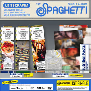 อัลบั้มซิงเกิลชุดที่ 1 ของวงเคป๊อป LE SSERAFIM รุ่น SPAGHETTI อัลบั้มมาตรฐานอย่างเป็นทางการ วงไอดอลเกาหลี ของสะสมเพลงป๊อป ซีดี ของขวัญสำหรับแฟนๆทุกวัย - Product Image 5