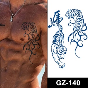 Letzten 2 Wochen Männer Cool Designs Wasserdicht Sweatproof Saft Semi Permanent Tatoo Aufkleber - Product Image 3