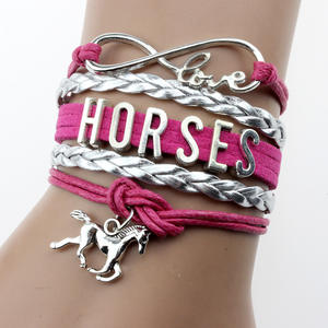 Bracelets porte-bonheur Mustang Equestrian Quarter Horse Trainer pour le saut d'obstacles, la course, l'équitation polyvalente, pour les chevaux arabes, Cob, Pinto, Paint - Product Image 6