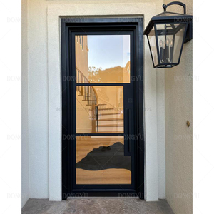Exterior Interior Exterior Frente <span class=keywords><strong>Trasero</strong></span> Doble Galvanizado Entrada <span class=keywords><strong>Puerta</strong></span> de Hierro Forjado Para Balcón <span class=keywords><strong>Patio</strong></span> De La Casa - Product Image 6