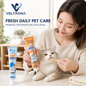 Kit de dentifrice probiotique pour animaux de compagnie – Soin buccal chien et <span class=keywords><strong>chat</strong></span> saveur lait et poulet – Haleine fraîche, contrôle de la plaque et du tartre – Vente en gros - Product Image 6