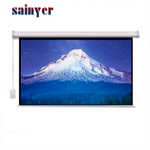 Home Theater Manual Roll up Projector Screen Manual Projector Screen 84" 100" 120" Film Projection Screen