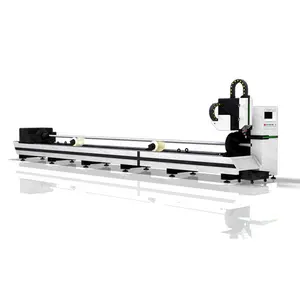 Yüksek hızlı profil ve karbon hafif Metal boru Cnc lazer kesim otomatik Fiber lazer tüp kesme makinesi 3kw