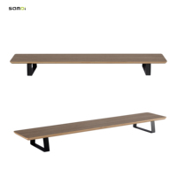 SAMDI 2026, Escritorio Plegable de Madera para Computadora, Material de Superficie de Madera, Modelo Comercial para Sala de Estar Sd-042, Gran Venta