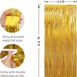 Cortinas <span class=keywords><strong>de</strong></span> Flecos <span class=keywords><strong>de</strong></span> Papel Metálico Multicolor al por Mayor, Decoraciones para Fiestas <span class=keywords><strong>de</strong></span> Cumpleaños, Serpentinas, Telón <span class=keywords><strong>de</strong></span> Fondo - Product Image 6