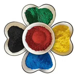 Multiple Colors Iron Oxide Red/Orange/Yellow/Purple/Green/ Blue Inorganic Pigments CAS 1332-37-2 Fe2O3
