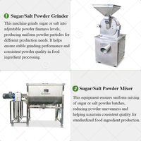 Chaîne complète de production de sucre de betterave entièrement automatique : broyeur, pulvérisateur, machine à moudre la betterave, équipement de refroidissement et de glaçage pour la fabrication de gâteaux