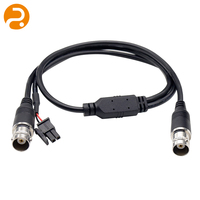 Harnais de câblage de surveillance de sécurité 12V de 1m avec interface BNC + DC, isolé en PVC, pour transmission vidéo et alimentation de caméra DVR