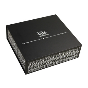 Custom Luxury Magnetic <b>Gift</b> <b>Box</b> with Embossing and Matt Lamination Recyclable Rigid Cardboard <b>Black</b> Foldable Packaging - Product Image 3