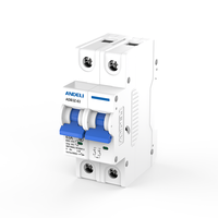 Disjoncteur miniature ANDELI ADB3Z-63-2P 2 pôles 125A courant continu nominal 4,5 kA cuivre plastique rail DIN mini MCB
