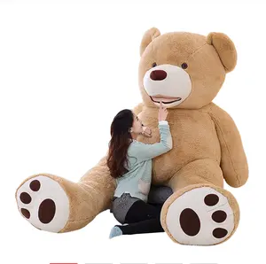 América gigante oso de peluche juguetes de peluche suave oso de peluche de piel/Piel/de peluche Popular suave Oso de cumpleaños Regalos de San Valentín para niños niñas